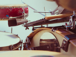 Vintage Antique drums from old drum kit