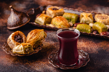 Traditional turkish, arabic sweets baklava