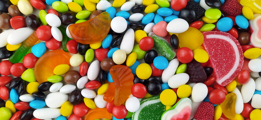 Fototapeta na wymiar close up of colorful candy