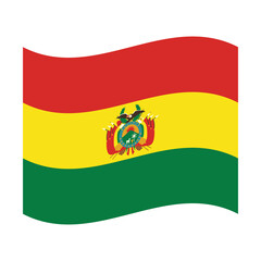 waving bolivian flag