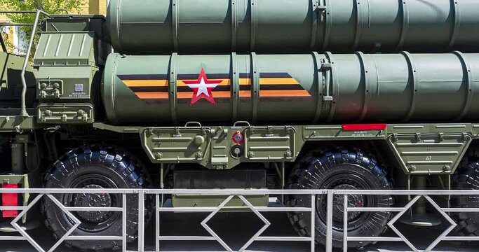 Russian anti-aircraft missile system (SAM) S-400 Triumph