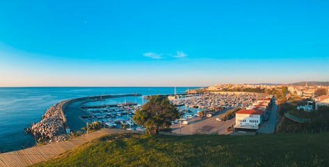 Fototapeta premium Vista del port marina de Palamós
