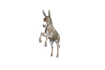 Photo-realistic illustration of the donkey with different poses and angles. 3D rendering illustration.