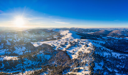 Aerial view of mesmerizing picturesque landscape