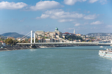Obraz premium View of River Danube in Budapest city, Hungary