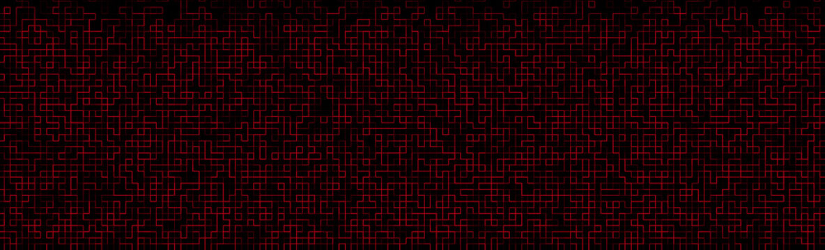 Pixel Art Rotes Labyrinth