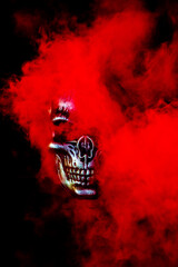 Skull in color full smoke
