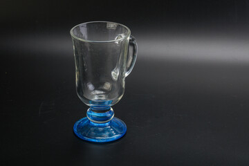 Empty glass cup for drinks