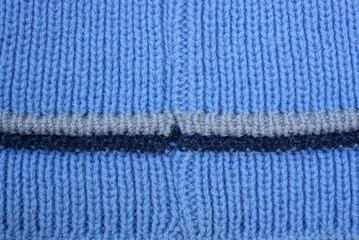 fabric texture of gray and black stripes on blue clothes