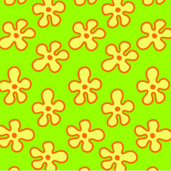Colorful Flowers Pattern Background. Social Media Post. Vector Illustration.
