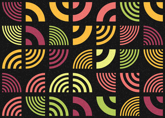 Abstract Geometric Pattern generative computational art illustration