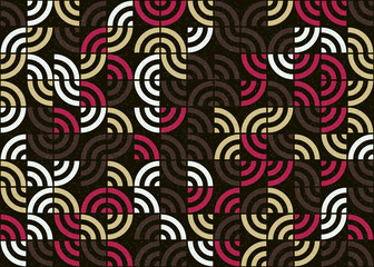 Abstract Geometric Pattern generative computational art illustration