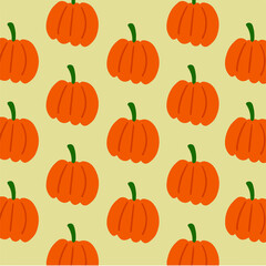 Pumpkins Pattern Background. Social Media Post. Vector Illustration.