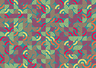 Abstract Geometric Pattern generative computational art illustration