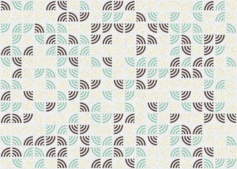 Abstract Geometric Pattern generative computational art illustration