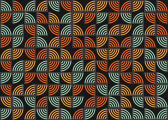 Abstract Geometric Pattern generative computational art illustration