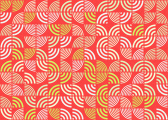 Abstract Geometric Pattern generative computational art illustration