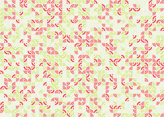 Abstract Geometric Pattern generative computational art illustration