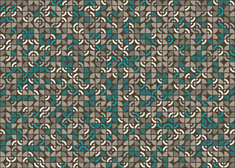 Abstract Geometric Pattern generative computational art illustration