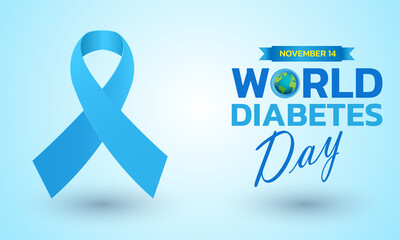 World Diabetes Day. 14 November Awareness Month of World Diabetes Day Background. 