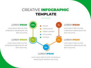 Set of infographic elements data visualization vector design template. Can be used for steps, options, business process, workflow, diagram, flowchart concept, timeline, marketing icons, info graphics. - obrazy, fototapety, plakaty