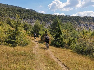 Nice road for mtb bike, trails in south france
