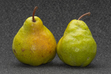 Two Pears Pakham   on a fleecy backdrop
