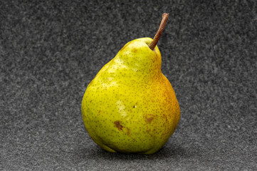Pear Pakham   on a fleecy backdrop