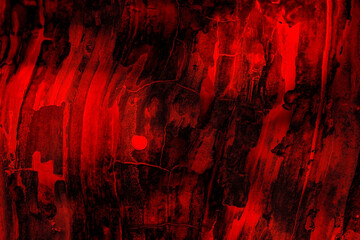 Red and black dark abstract background or texture