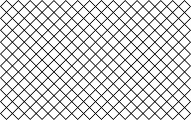 Fototapeta premium Seamless geometric wire mesh. Ornamental black line pattern. Vector illustration 