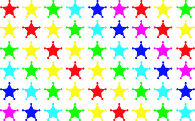 seamless pattern with colorful stars