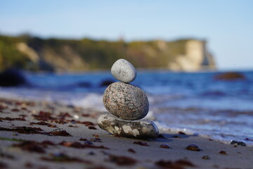 Kleines Steinmännchen am Meer