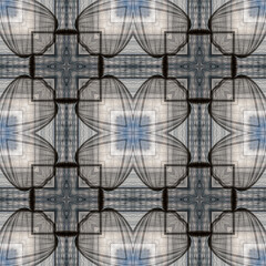 Seamless pattern, infinite texture, tile, square - Illustration - graphics. Surreal. Design elements