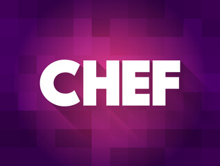Chef text quote, concept background