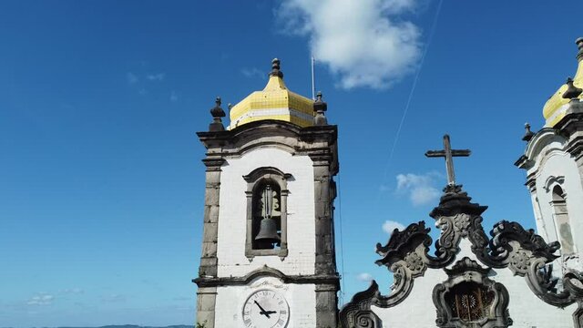 salvador, bahia, brazil - october 29, 2021: View of the Basilica of Senhor do Bonfim, popularly known as Igreja do Bonfim, in the city of Salvador.