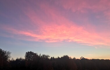sunset in the mountains