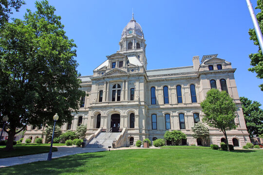 The Historic Kosciusko County Courthouse In Warsaw Indiana.