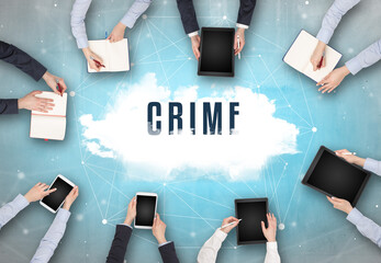 Group of people having a meeting