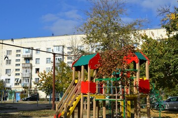 Fototapeta na wymiar playground in the city