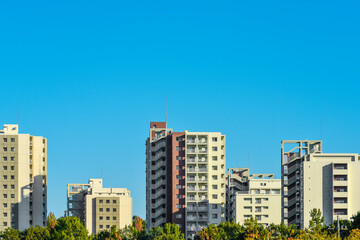 Fototapeta na wymiar マンション 集合住宅 Residential area in Tokyo, Japan. 