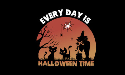 Halloween  high quality Vector Graphic. Halloween T-Shirt illustration. Horns head devil t-shirt design.