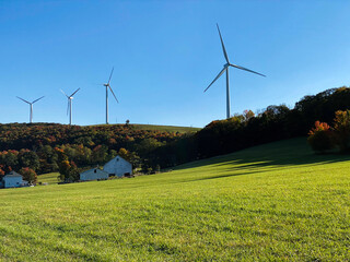 wind turbines in rural Pennsylvania  © SeeHoke