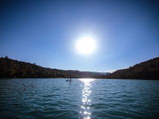 paddle suft en el pantano