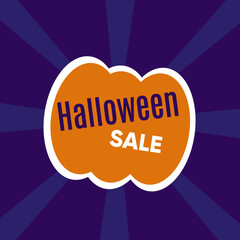 Halloween sale banner	