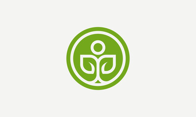Human Leaves Logo Design