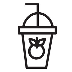 icon juice outline 