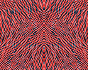 Seamless pattern with abstract organic lines in 4 colors