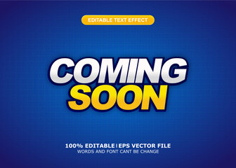coming soon editable text background design