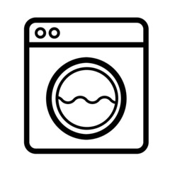 icon laundry outline 