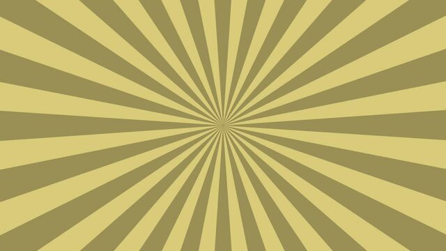Abstract yellow rays background. Sunburst graphic design. 2D animation